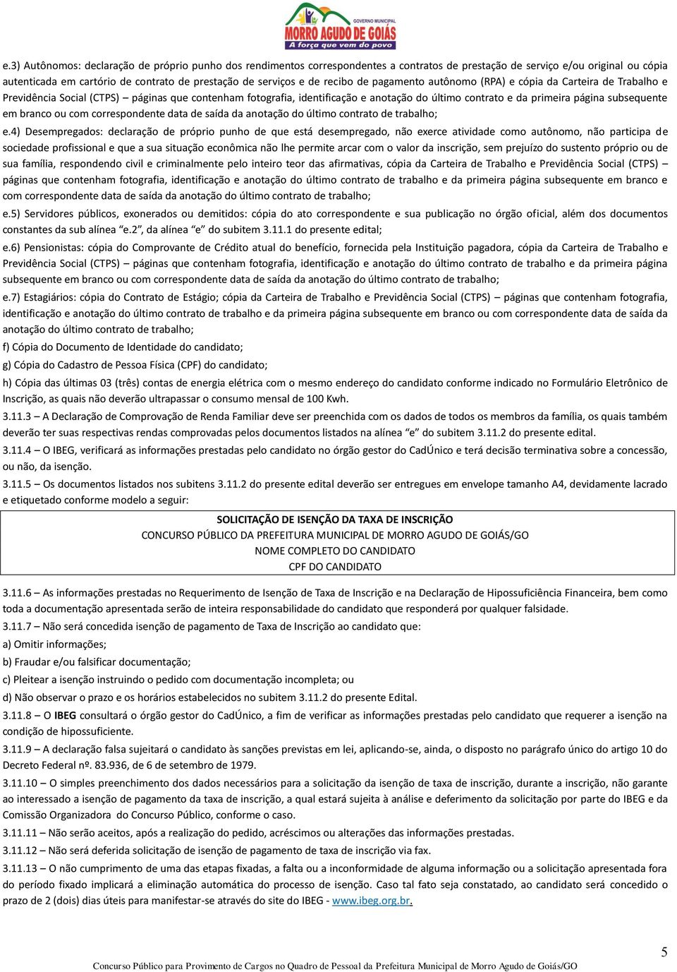 subsequente em branco ou com correspondente data de saída da anotação do último contrato de trabalho; e.