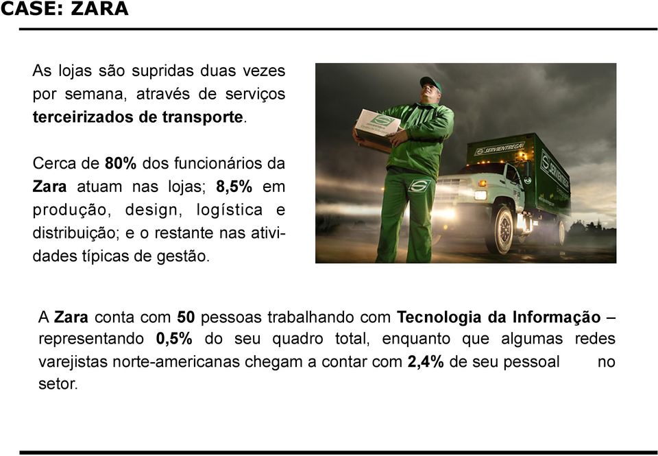 restante nas atividades típicas de gestão.