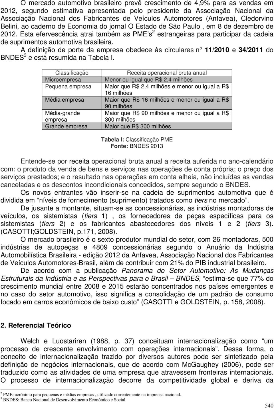 Esta efervescência atrai também as PME s 2 estrangeiras para participar da cadeia de suprimentos automotiva brasileira.