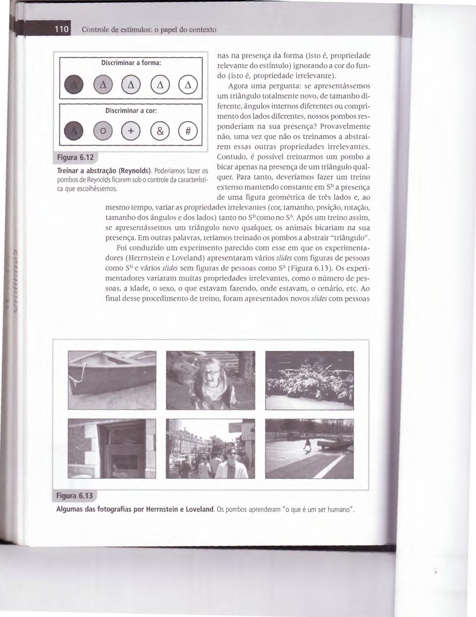 nas na presen<;a da forma (isto e, propriedade relevante do estimulo) ignorando a cor do fundo (isto e, propriedade irrelevante).