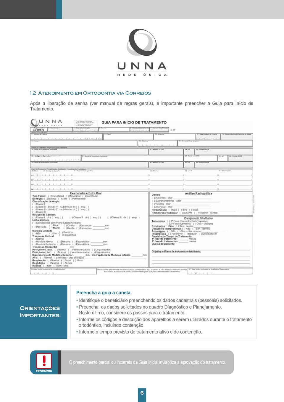 Preencha os dados solicitados no quadro Diagnóstico e Planejamento. Neste último, considere os passos para o tratamento.