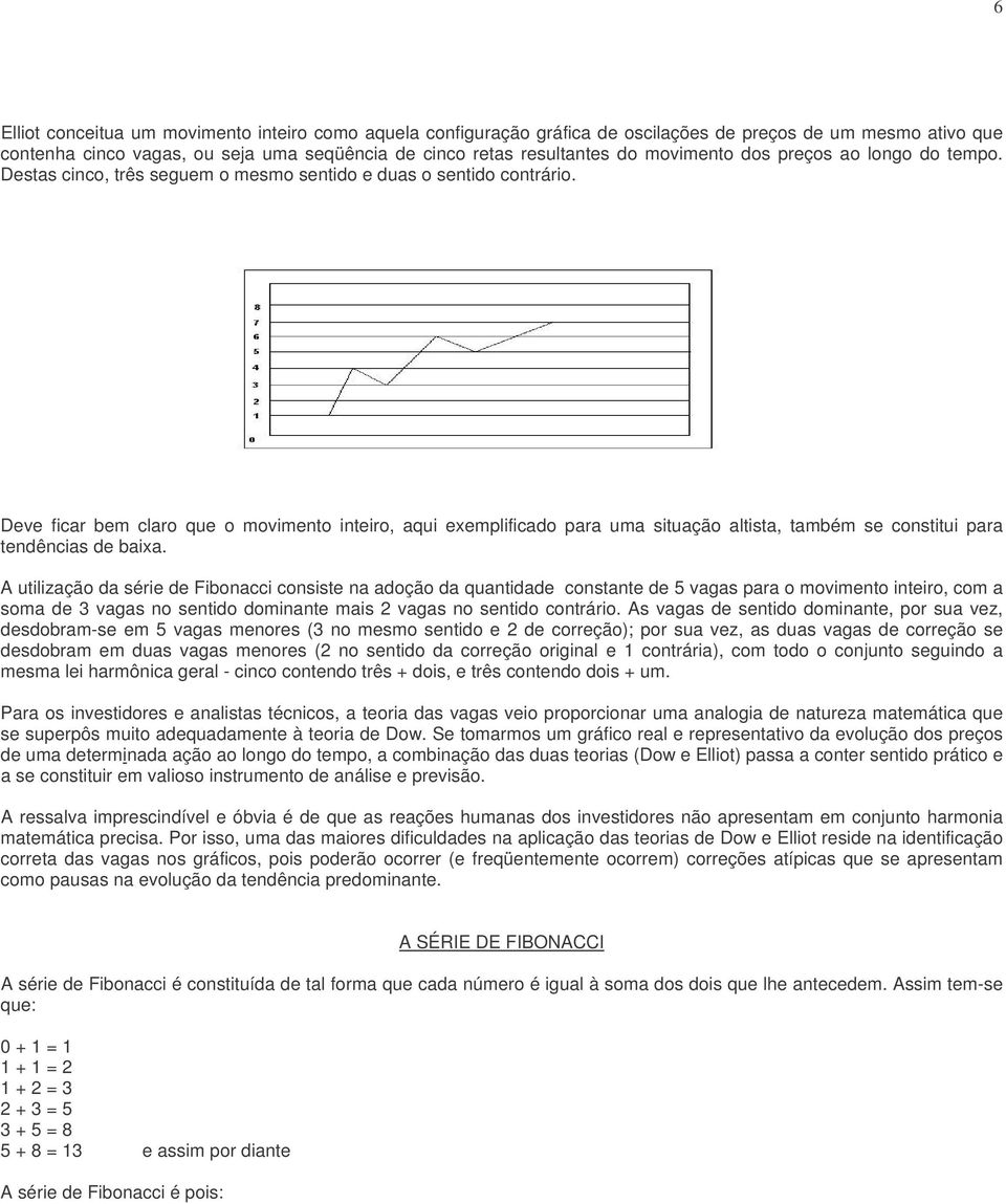 Deve ficar bem claro que o movimento inteiro, aqui exemplificado para uma situação altista, também se constitui para tendências de baixa.