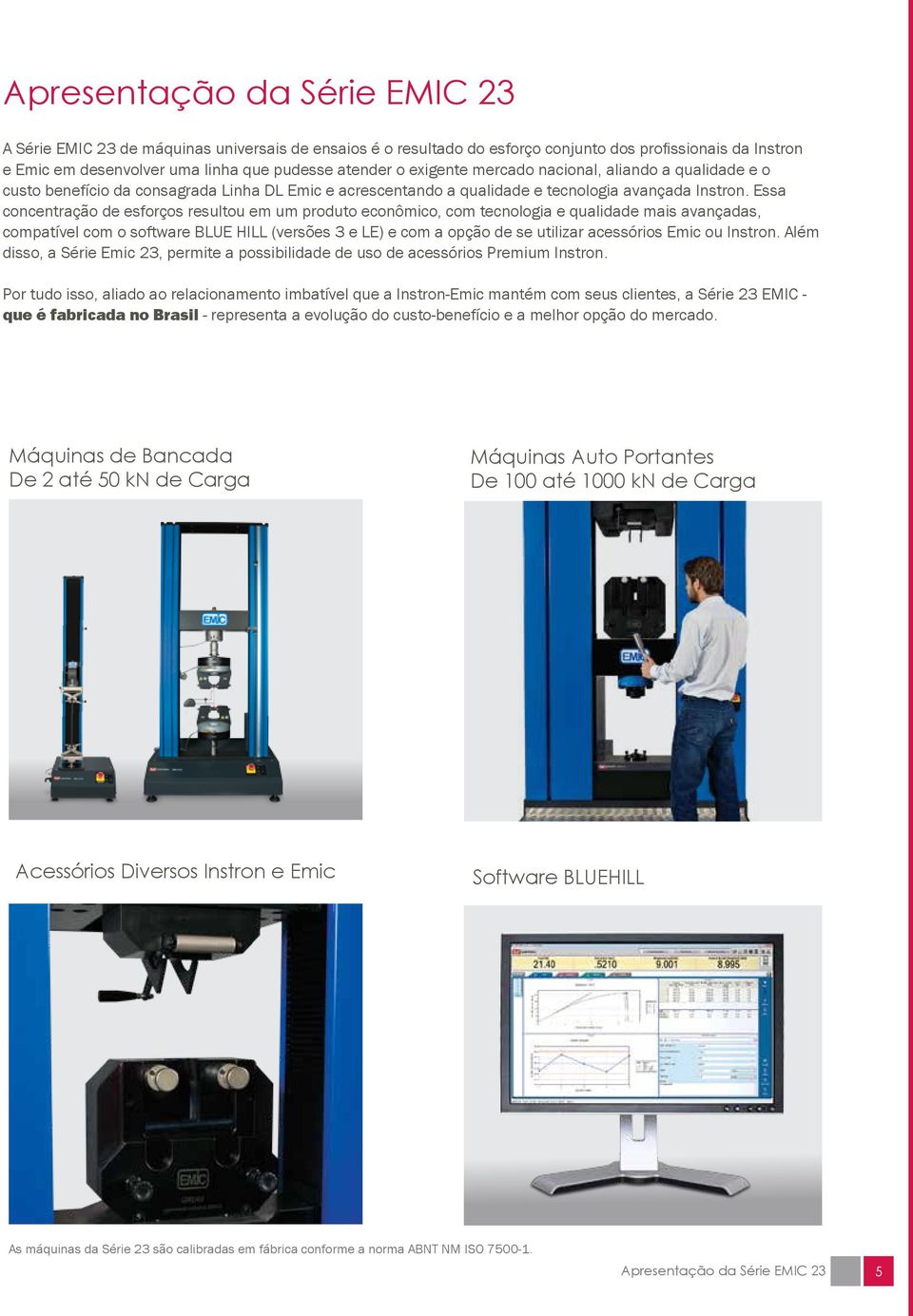 Essa concentração de esforços resultou em um produto econômico, com tecnologia e qualidade mais avançadas, compatível com o software BLUE HILL (versões 3 e LE) e com a opção de se utilizar acessórios