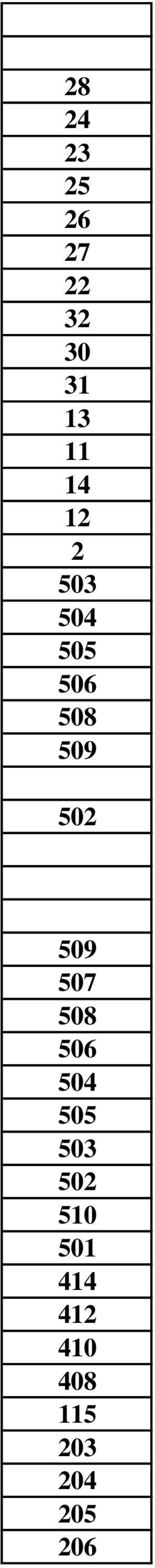 509 507 508 506 504 505 503 502 510