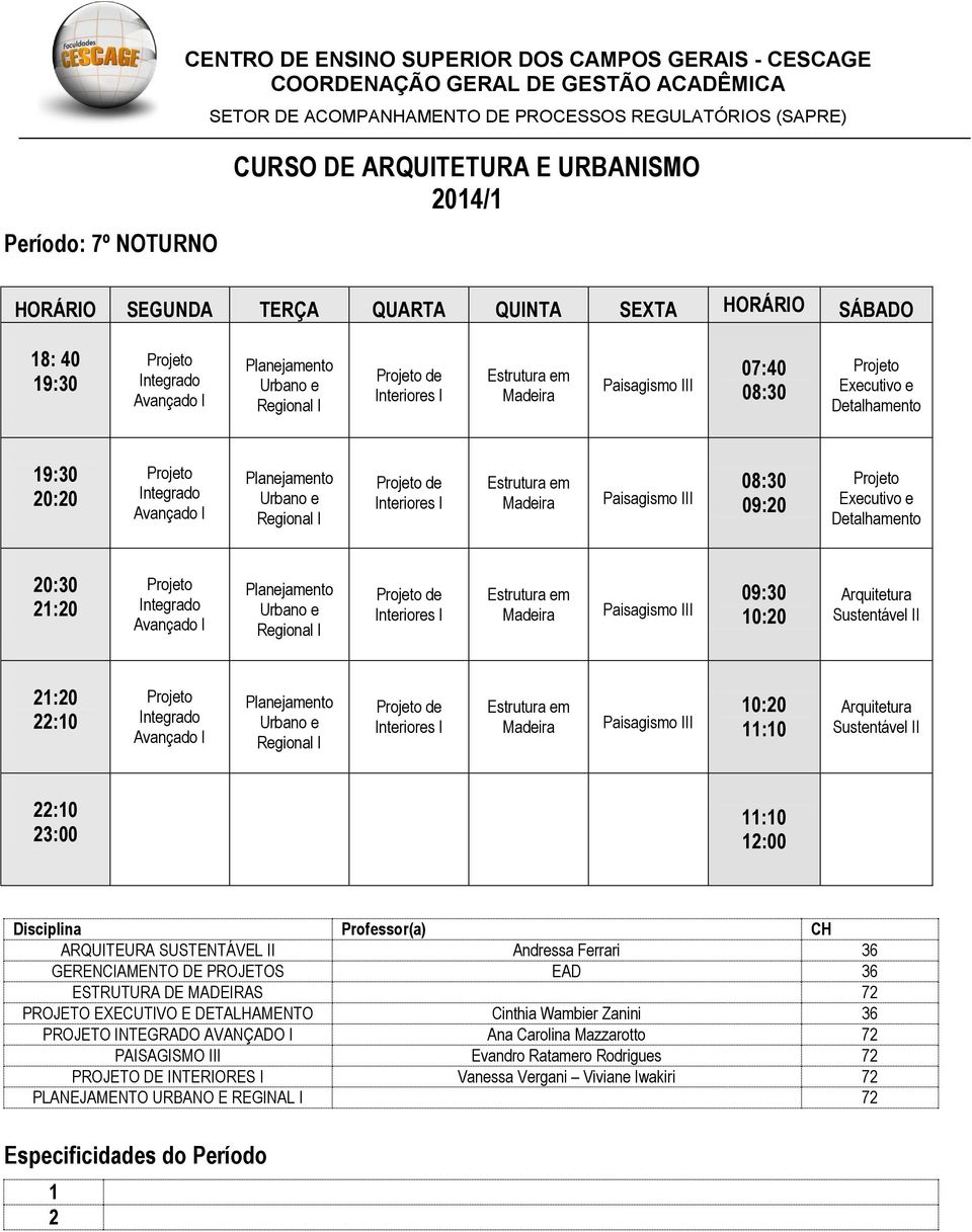 III Arquitetura Sustentável II Avançado I Planejamento Urbano e Regional I de Interiores I Madeira Paisagismo III Arquitetura Sustentável II 3:00 :00 ARQUITEURA SUSTENTÁVEL II Andressa Ferrari 36