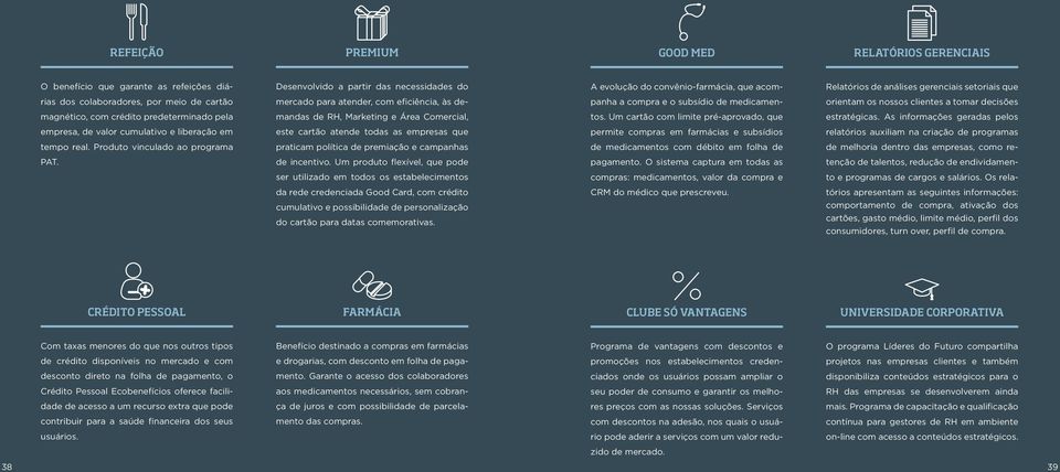 magnético, com crédito predeterminado pela mandas de RH, Marketing e Área Comercial, tos. Um cartão com limite pré-aprovado, que estratégicas.