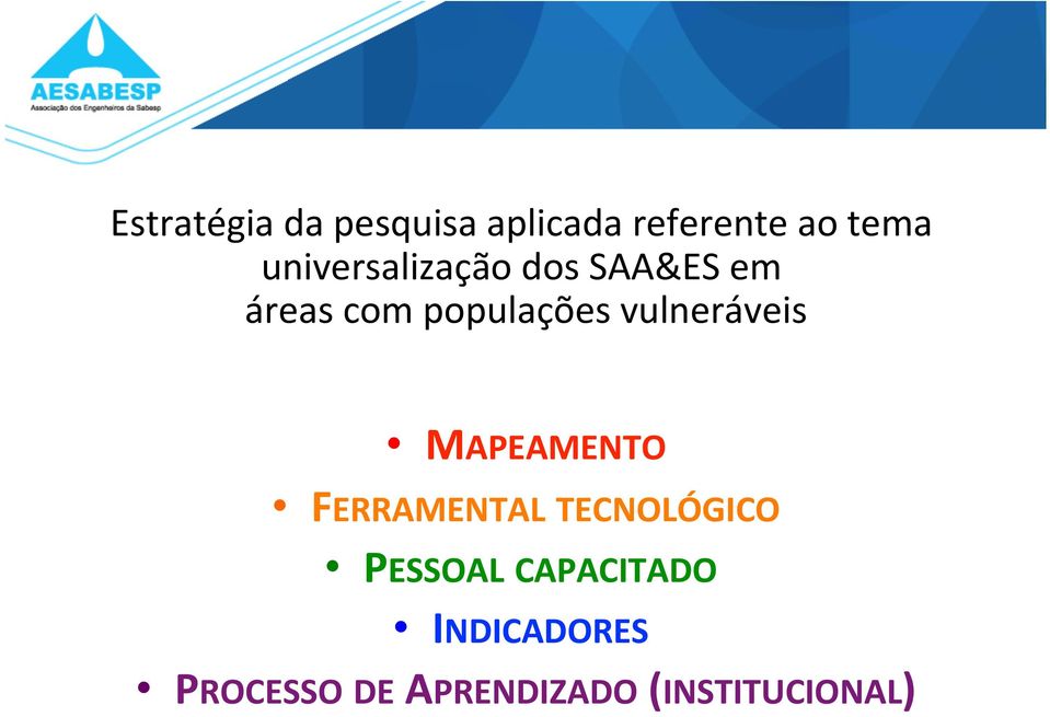 vulneráveis MAPEAMENTO FERRAMENTAL TECNOLÓGICO PESSOAL