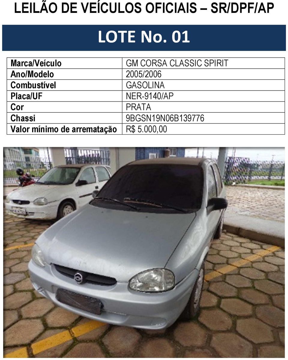 Ano/Modelo 2005/2006 GASOLINA