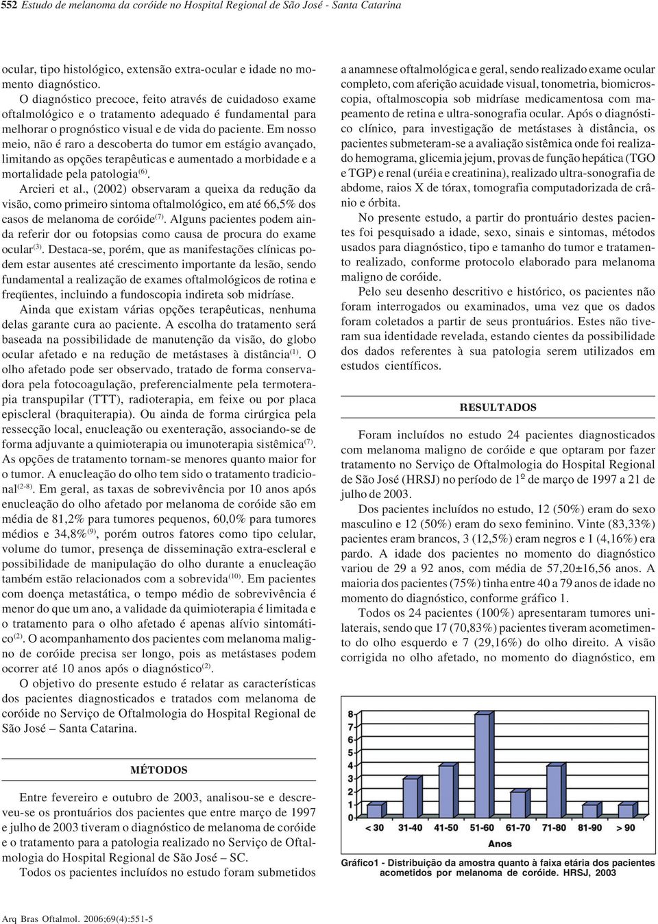 Em nosso meio, não é raro a descoberta do tumor em estágio avançado, limitando as opções terapêuticas e aumentado a morbidade e a mortalidade pela patologia (6). Arcieri et al.