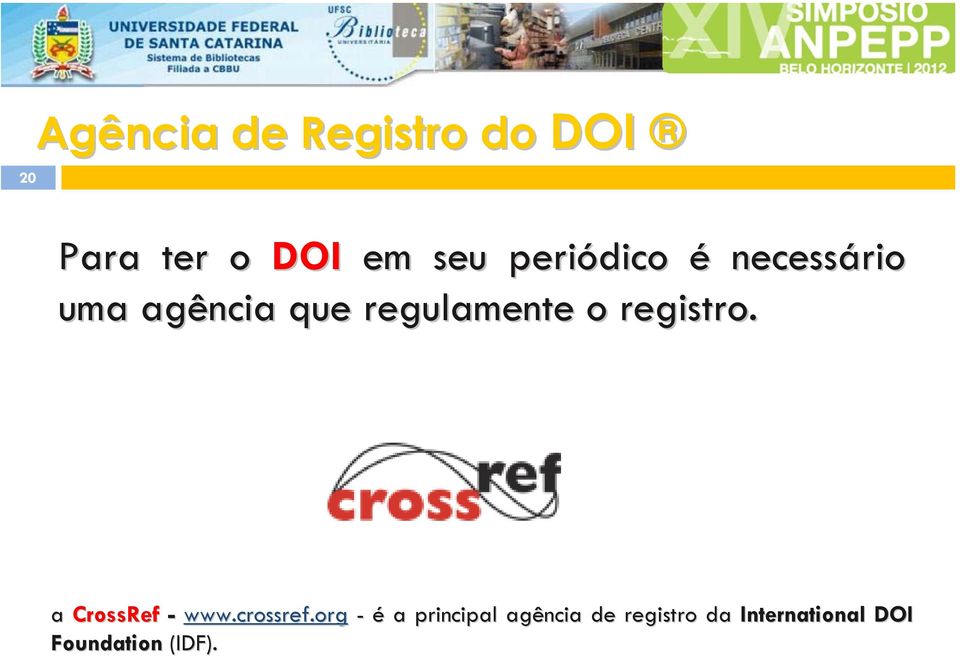 registro. a CrossRef - www.crossref.