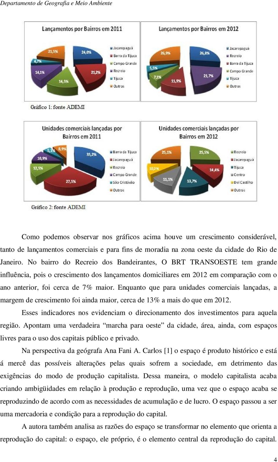 Enquanto que para unidades comerciais lançadas, a margem de crescimento foi ainda maior, cerca de 13% a mais do que em 2012.