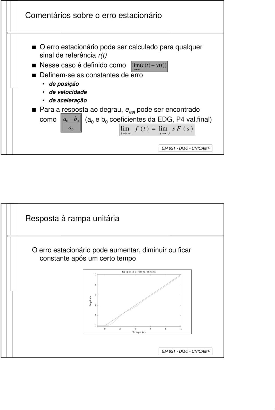 como a b a e b coeficiete da EDG, P4 val.