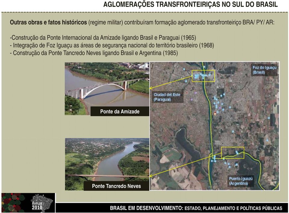Paraguai (1965) - Integração de Foz Iguaçu as áreas de segurança nacional do território