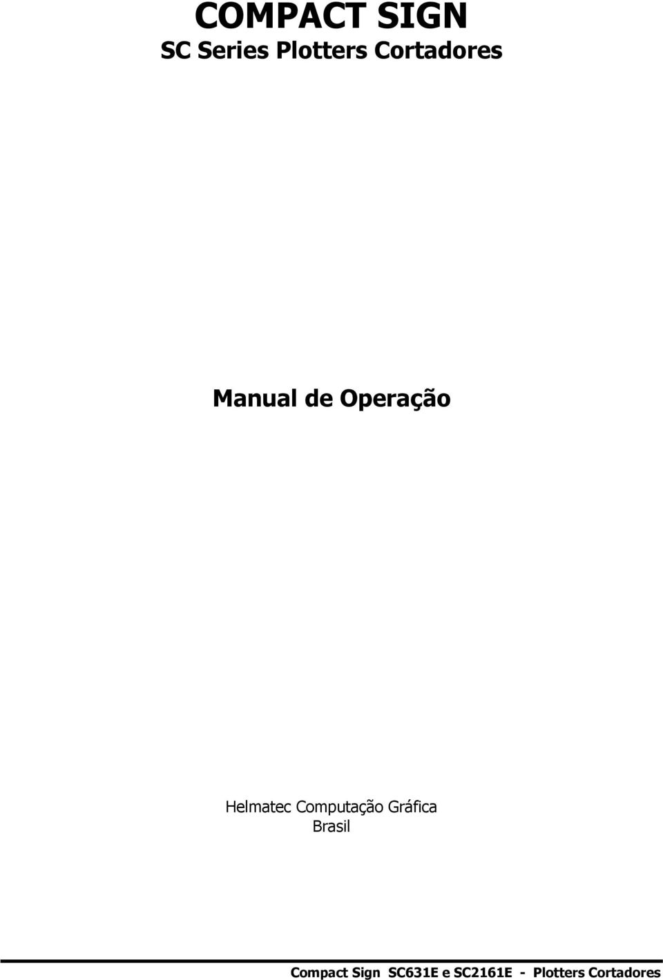 Manual de Operação