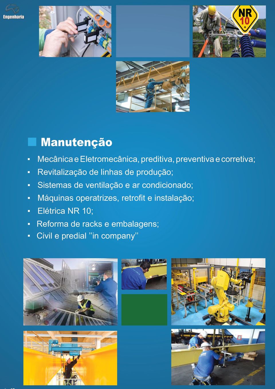 de ventilação e ar condicionado; Máquinas operatrizes, retroﬁt e