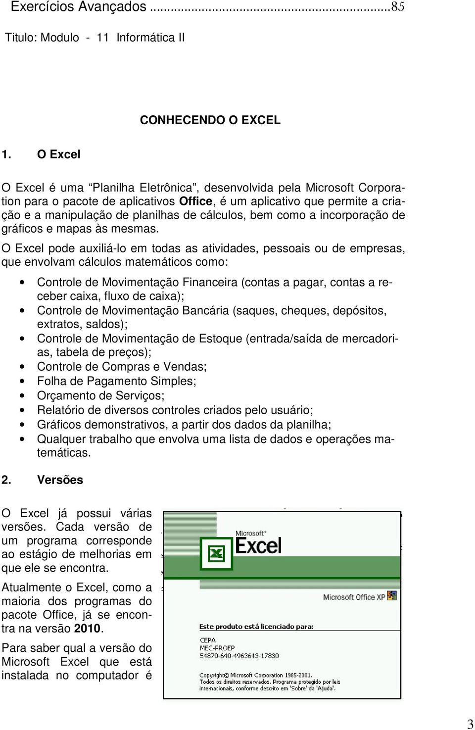 bem como a incorporação de gráficos e mapas às mesmas.