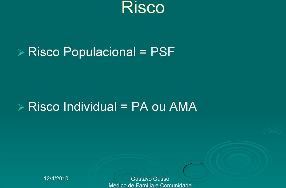 Comunidade Risco Risco