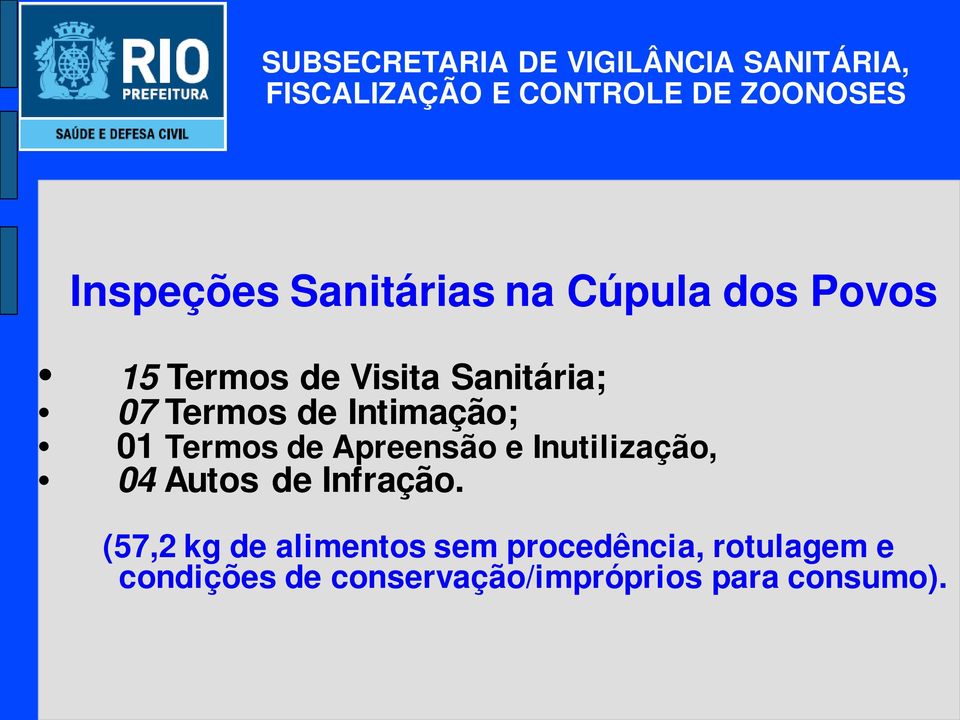 Inutilização, 04 Autos de Infração.