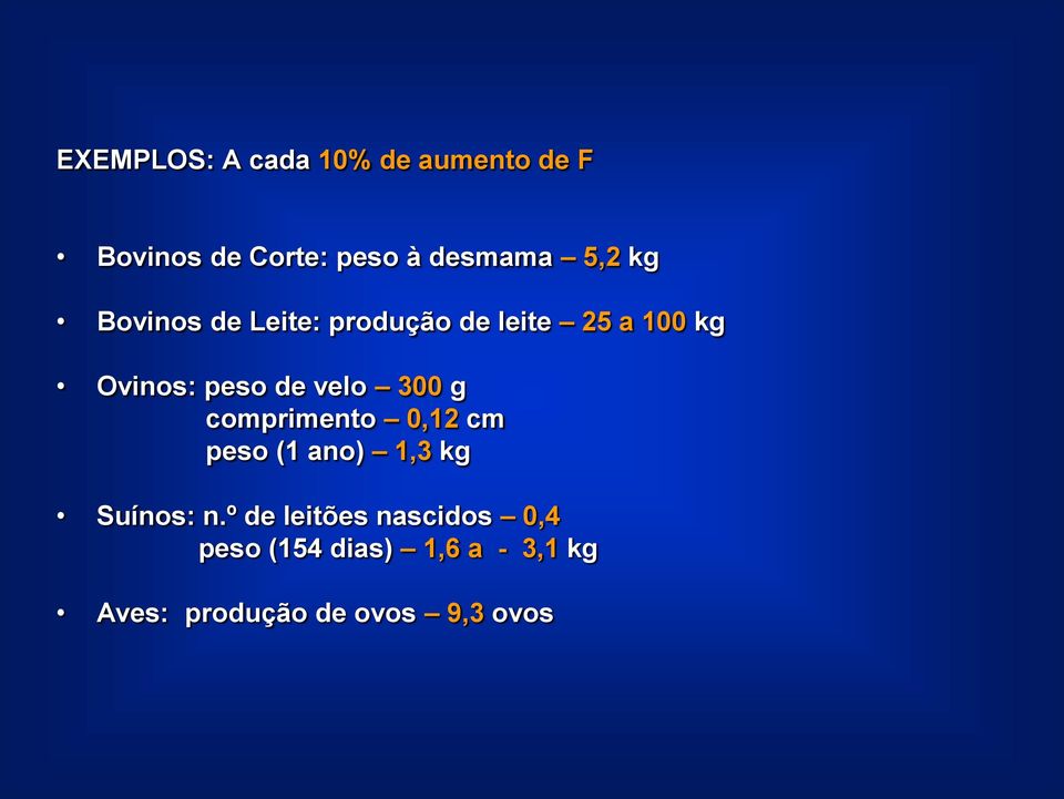 velo 300 g comprimento 0,12 cm peso (1 ano) 1,3 kg Suínos: n.