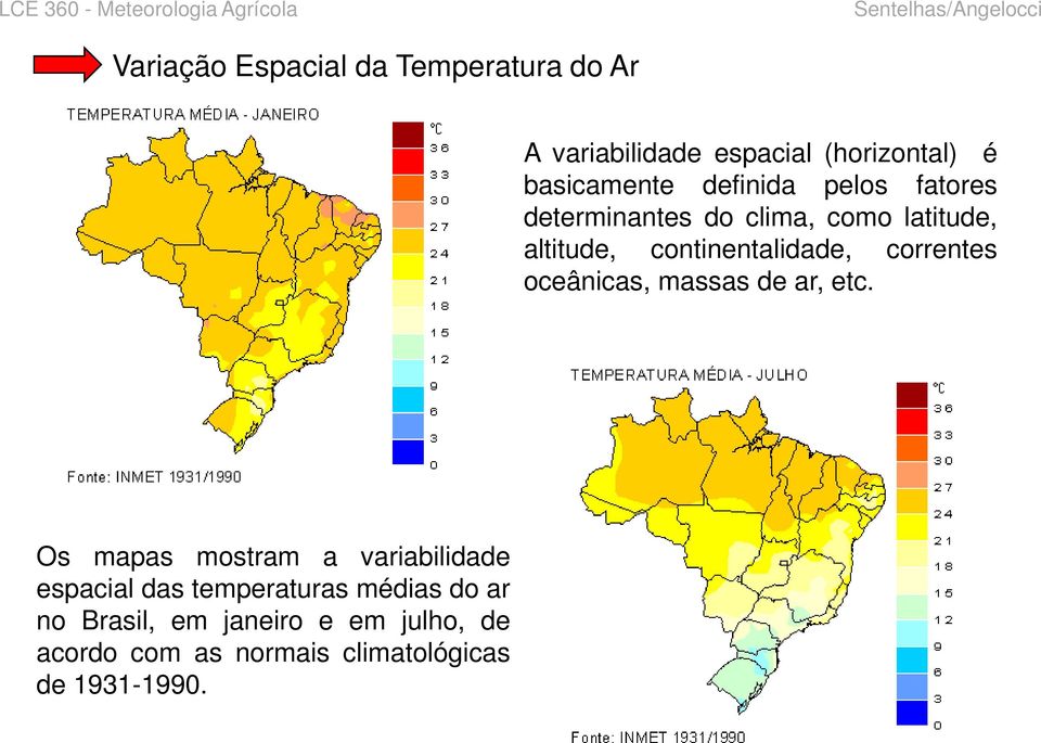 correntes oceânicas, massas de ar, etc.