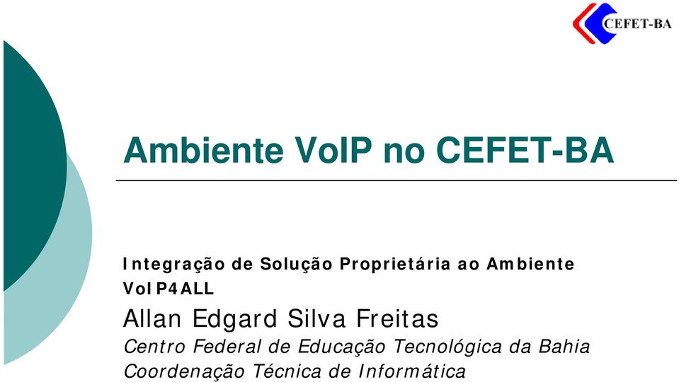 Silva Freitas Centro Federal de Educação