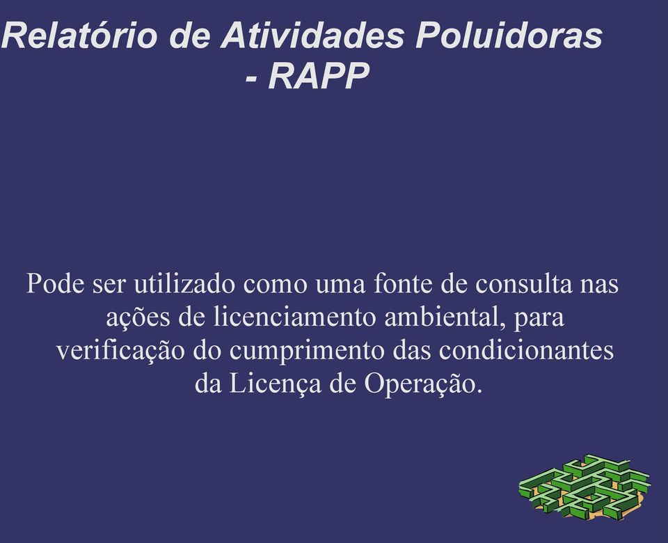 ações de licenciamento ambiental, para