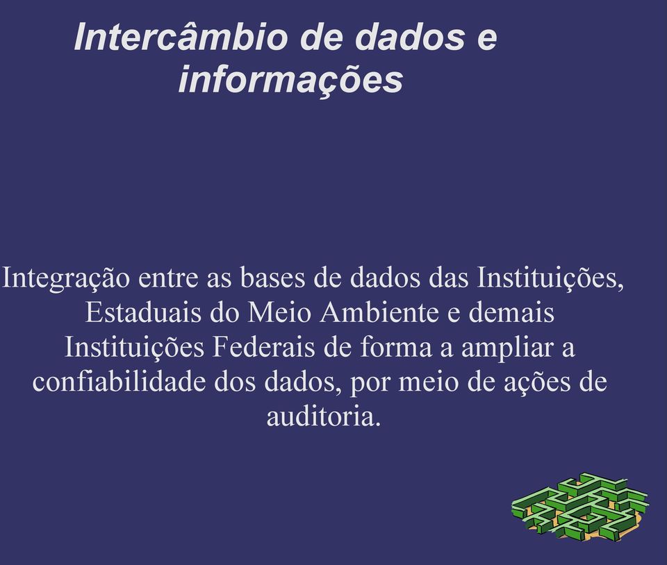 Ambiente e demais Instituições Federais de forma a