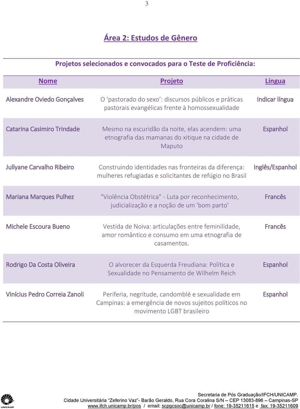 e solicitantes de refúgio no Brasil Inglês/ Mariana Marques Pulhez "Violência Obstétrica" - Luta por reconhecimento, judicialização e a noção de um 'bom parto' Michele Escoura Bueno Vestida de Noiva: