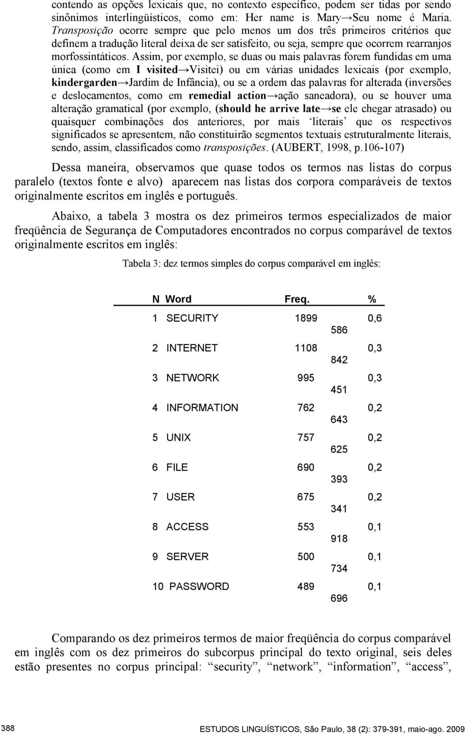 Assim, por exemplo, se duas ou mais palavras forem fundidas em uma única (como em I visited Visitei) ou em várias unidades lexicais (por exemplo, kindergarden Jardim de Infância), ou se a ordem das