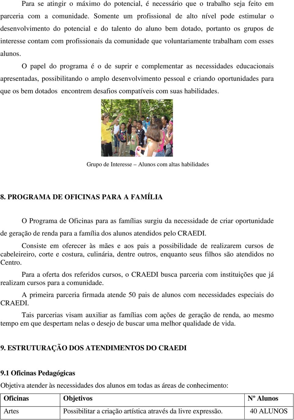 voluntariamente trabalham com esses alunos.