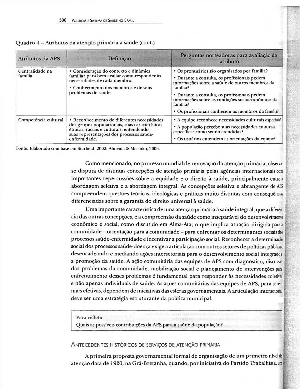 necessidades de cada membro. Conhecimento dos membros e de seus problemas de saúde. Os prontuários são organizados por família?