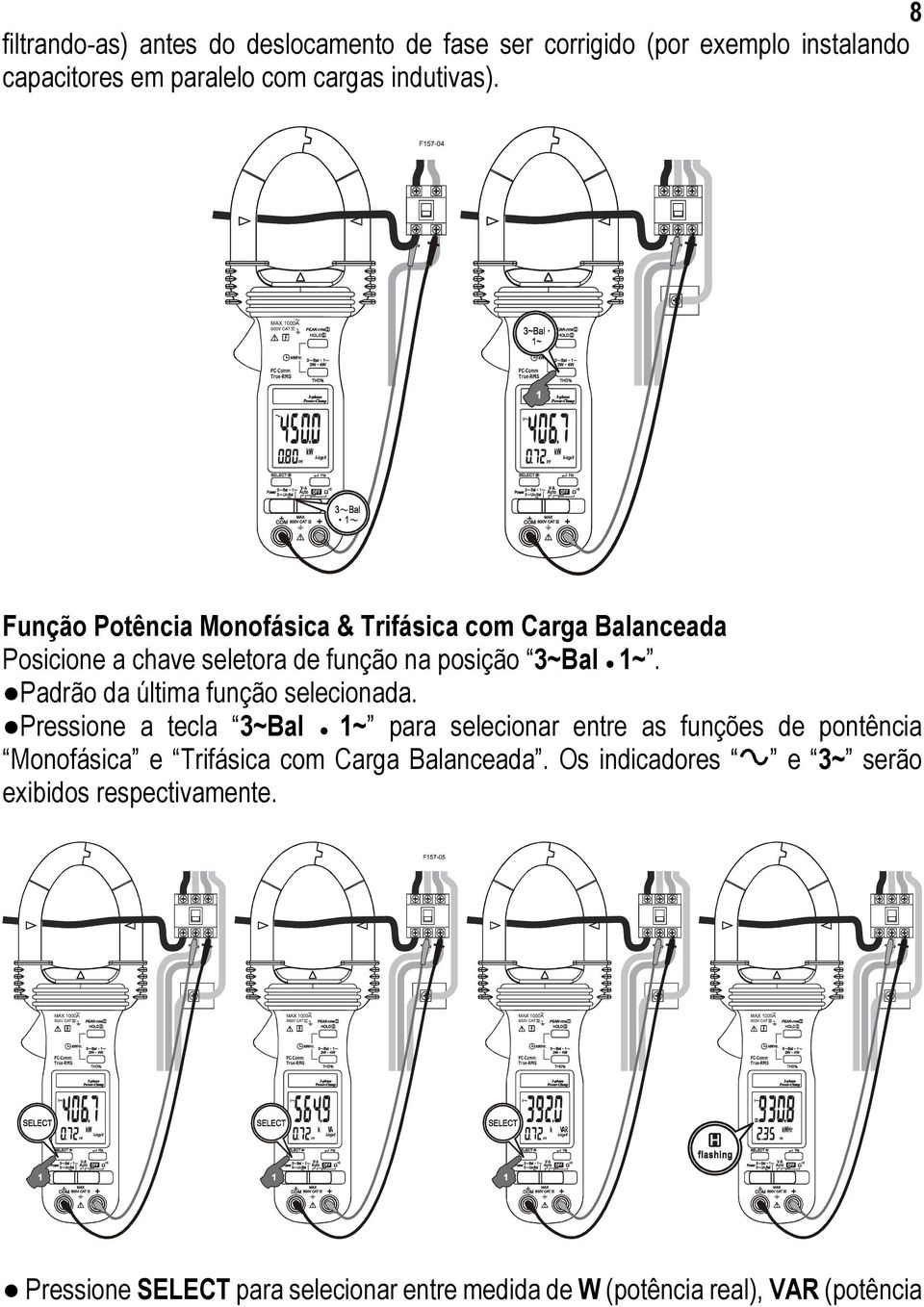 Padrão da última função selecionada.