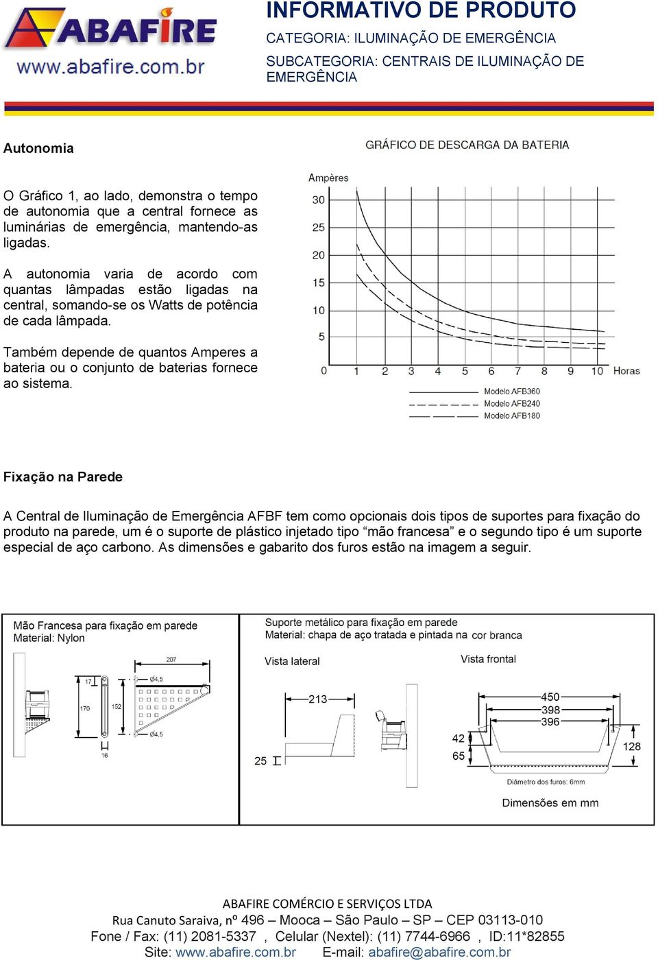 Também depende de quantos Amperes a bateria ou o conjunto de baterias fornece ao sistema.