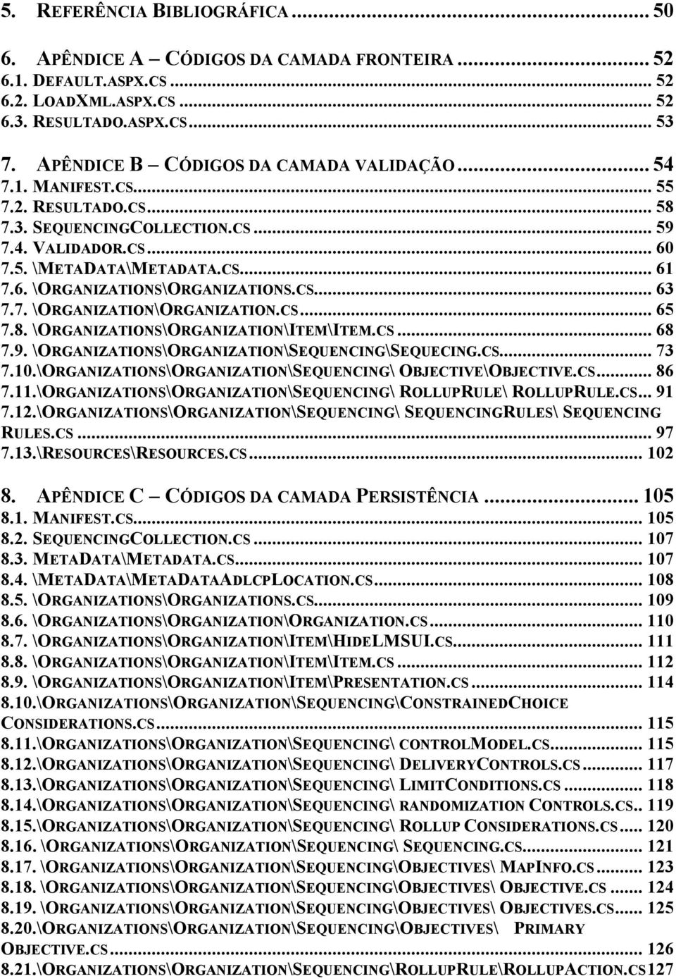 CS...63 7.7. \ORGANIZATION\ORGANIZATION.CS...65 7.8. \ORGANIZATIONS\ORGANIZATION\ITEM\ITEM.CS...68 7.9. \ORGANIZATIONS\ORGANIZATION\SEQUENCING\SEQUECING.CS...73 7.10.