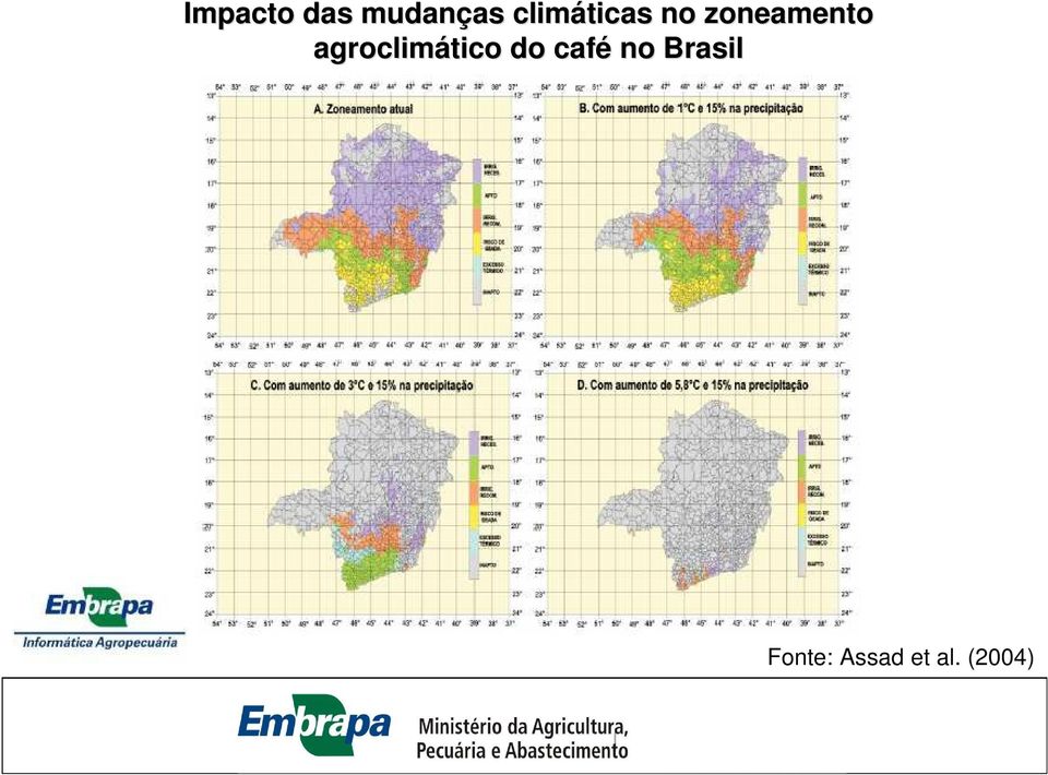 agroclimático do café no