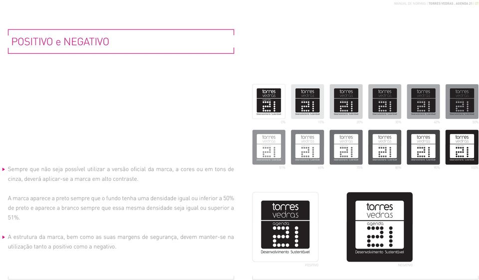 cinza, deverá aplicar-se a marca em alto contraste.