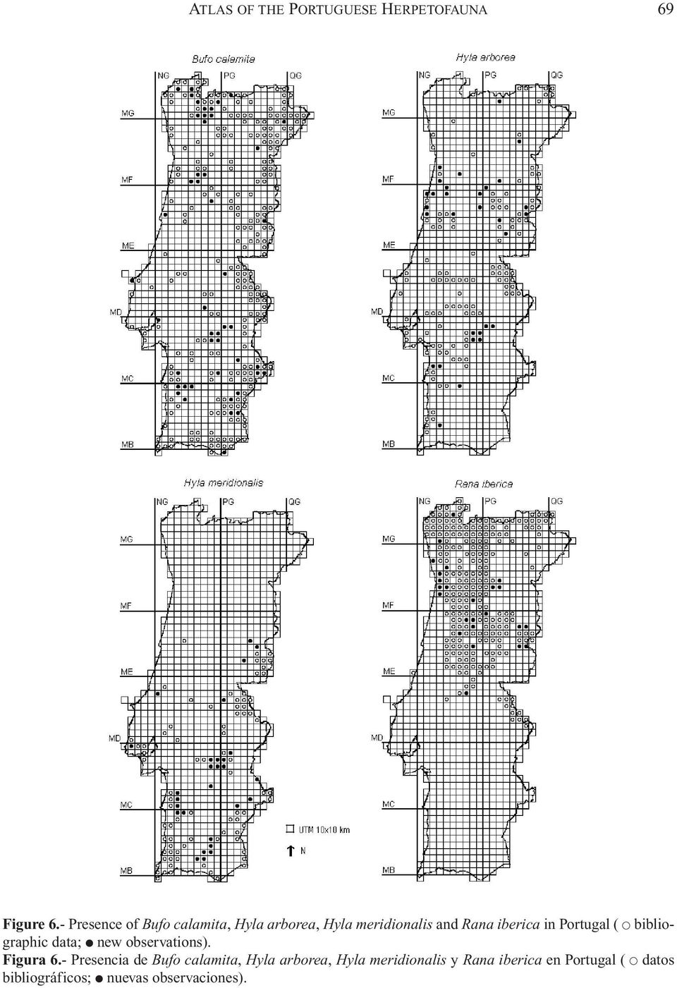 Portugal ( bibliographic data; new observations). Figura 6.