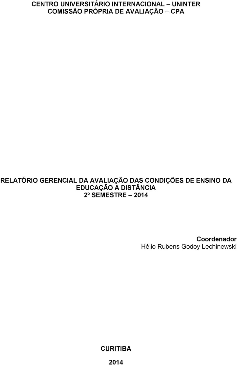 DAS CONDIÇÕES DE ENSINO DA EDUCAÇÃO A DISTÂNCIA 2º