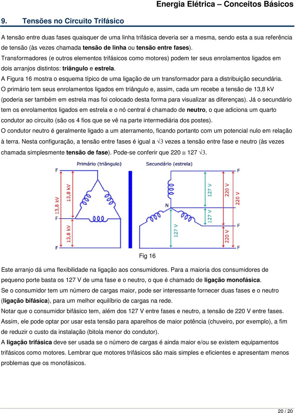 A Figura 16 mostra o esquema típico de uma ligação de um transformador para a distribuição secundária.