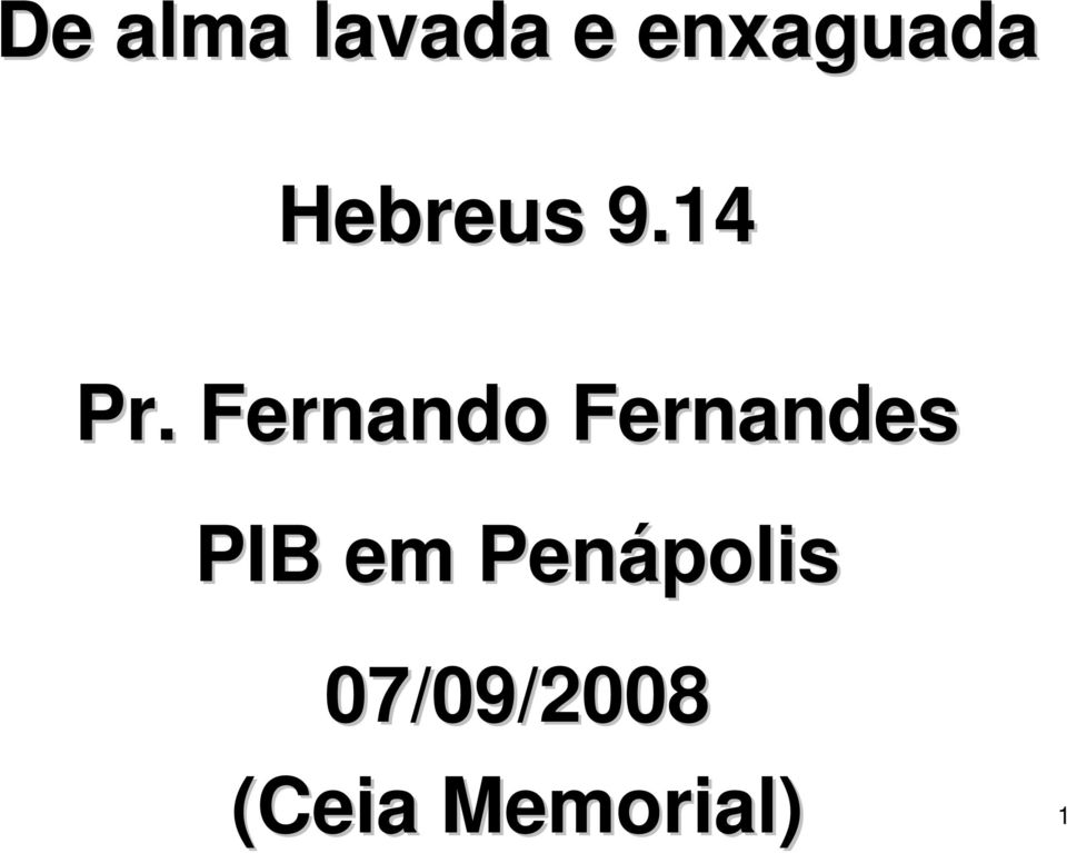 Fernando Fernandes PIB em