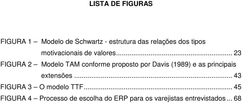 .. 23 FIGURA 2 Modelo TAM conforme proposto por Davis (1989) e as