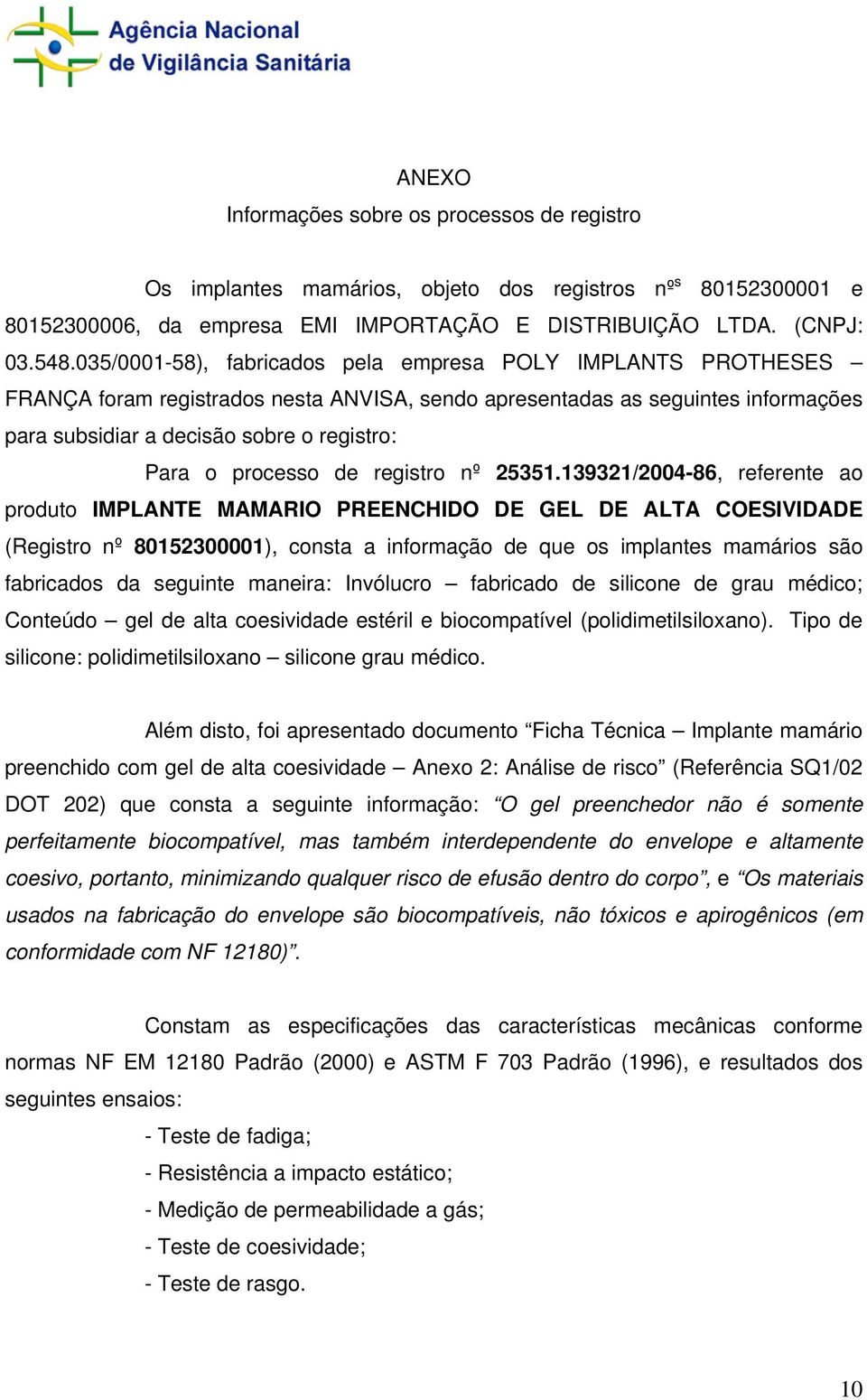 processo de registro nº 25351.