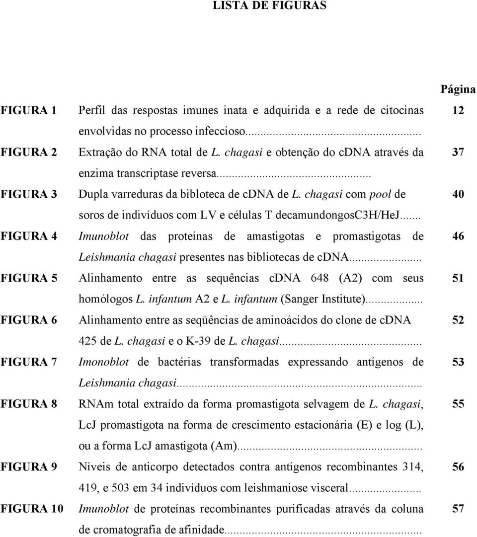 chagasi com pool de soros de indivíduos com LV e células T decamundongosc3h/hej.