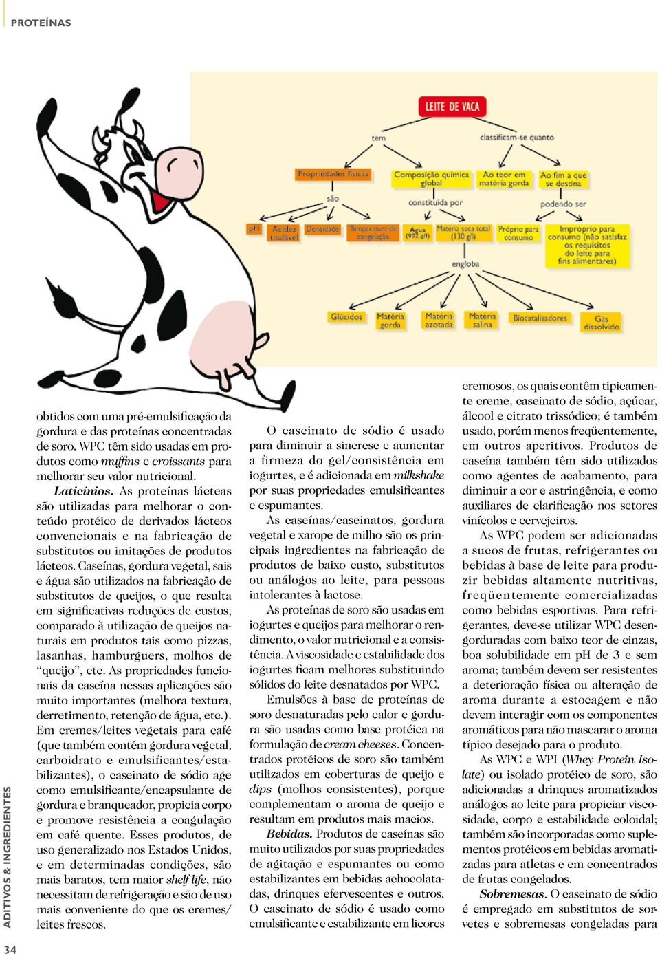 Caseínas, gordura vegetal, sais e água são utilizados na fabricação de substitutos de queijos, o que resulta em significativas reduções de custos, comparado à utilização de queijos naturais em