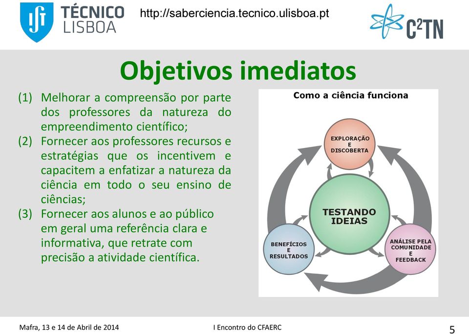 capacitem a enfatizar a natureza da ciência em todo o seu ensino de ciências; (3) Fornecer aos