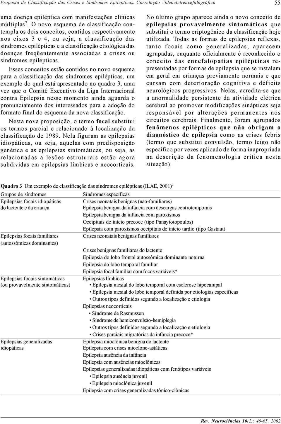 freqüentemente associadas a crises ou síndromes epilépticas.