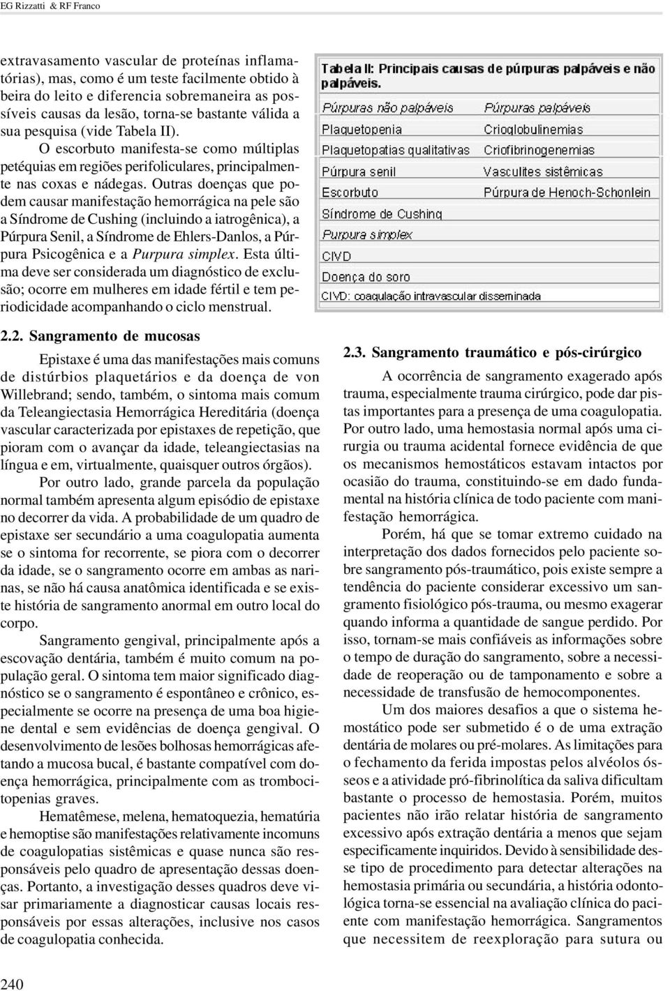 Outras doenças que podem causar manifestação hemorrágica na pele são a Síndrome de Cushing (incluindo a iatrogênica), a Púrpura Senil, a Síndrome de Ehlers-Danlos, a Púrpura Psicogênica e a Purpura