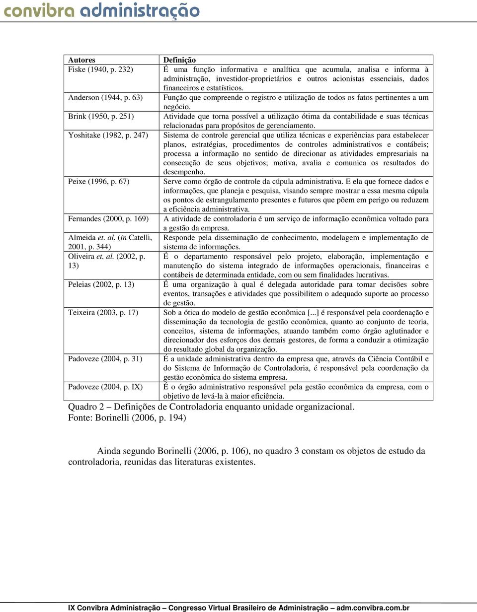 IX) Definição É uma função informativa e analítica que acumula, analisa e informa à administração, investidor-proprietários e outros acionistas essenciais, dados financeiros e estatísticos.