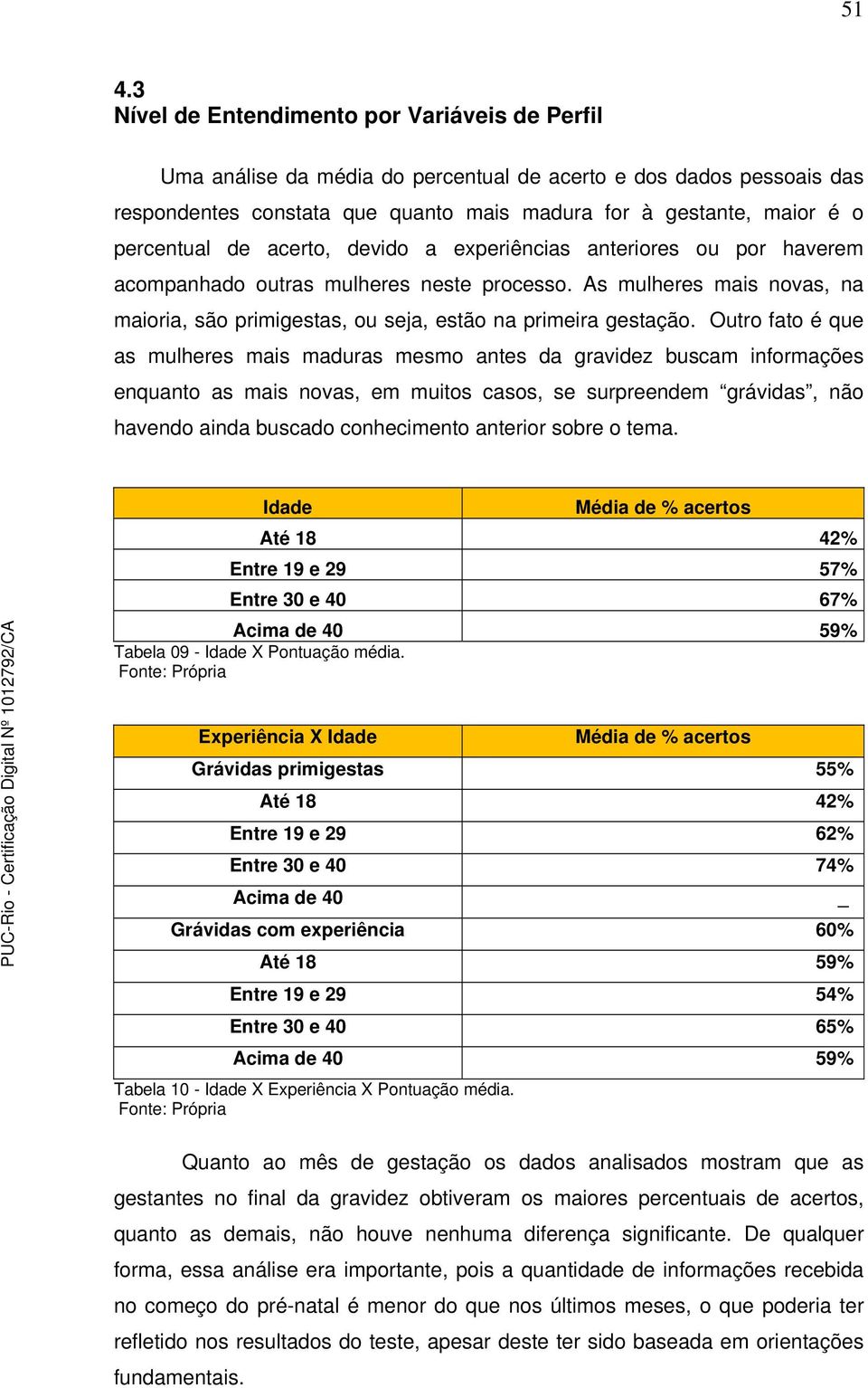 As mulheres mais novas, na maioria, são primigestas, ou seja, estão na primeira gestação.