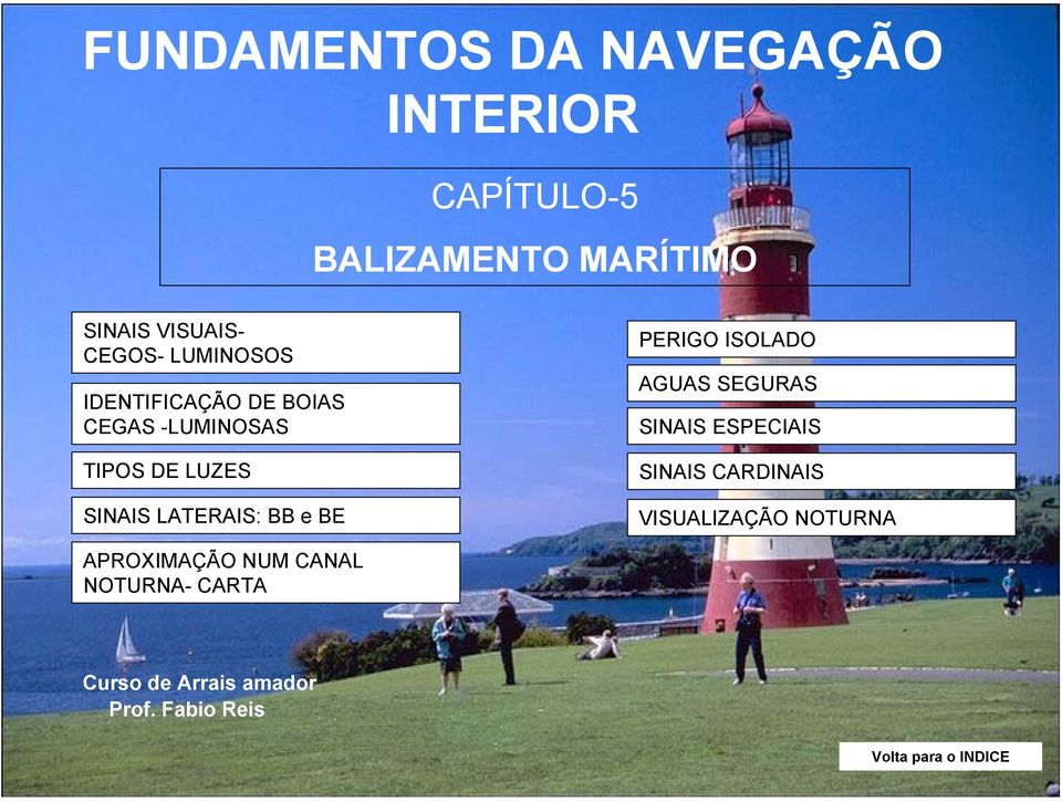 PERIGO ISOLADO AGUAS SEGURAS SINAIS ESPECIAIS SINAIS CARDINAIS VISUALIZAÇÃO NOTURNA